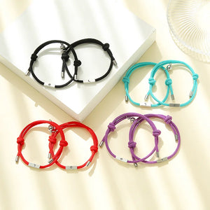 Sun & Moon Charm Couple Bracelet Set Red Rope Bracelets