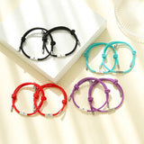 Sun & Moon Charm Couple Bracelet Set Red Rope Bracelets