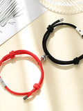 Sun & Moon Charm Couple Bracelet Set Red Rope Bracelets