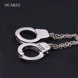 Punk Handcuff Pendant Couple Friendship Necklaces Set