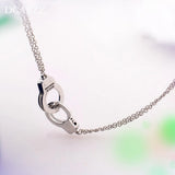 Punk Handcuff Pendant Couple Friendship Necklaces Set