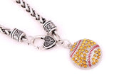 2pcs Softball Pendant Bracelet