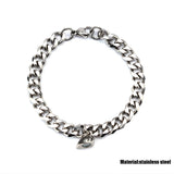 2pcs/set heart charm magnet Couple Bracelet stainless steel chain NK bracelets