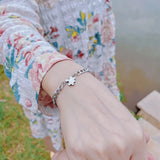 Stainless Steel Building Block Puzzle Bracelets Set for Men Women