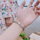 Stainless Steel Building Block Puzzle Bracelets Set for Men Women