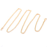 2pcs 3mm Stainless Steel Plated Necklace Chains for DIY Jewelry Making