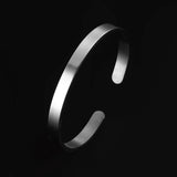 2pcs Stainless Steel Woman Bangle Bracelet Set