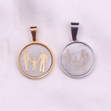 2pcs Family Couple Lover Charm DIY Jewelry Making Accessory Pendant DI052