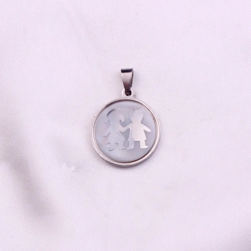 2pcs Family Couple Lover Charm DIY Jewelry Making Accessory Pendant DI052