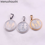 2pcs Family Couple Lover Charm DIY Jewelry Making Accessory Pendant DI052