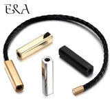 2pc Stainless Steel Magnetic Clasps 3mm Hole for Leather Cord Bracelet DIY