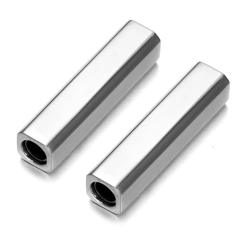 2pc Stainless Steel Magnetic Clasps 3mm Hole for Leather Cord Bracelet DIY