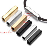 2pc Stainless Steel Magnetic Clasps 3mm Hole for Leather Cord Bracelet DIY