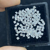 2pcs Princess Cut 3x3mm 3.5x3.5mm Moissanite VVS1 D Lab Stones