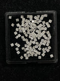 2pcs Princess Cut 3x3mm 3.5x3.5mm Moissanite VVS1 D Lab Stones