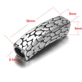 2pcs Stainless Steel 6.5mm Hole Tube Beads for DIY Jewelry Making