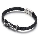 2pcs Stainless Steel Tube Beads Slider for Leather Cord Bracelet