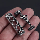 2pcs Stainless Steel Tube Beads Slider for Leather Cord Bracelet