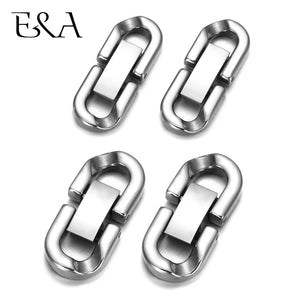 2pcs Stainless Steel Clasps for Chain Bracelet and Necklace