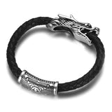 2pcs Stainless Steel Dragon Tube Beads Slider Charm for Men Leather Cords