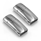 Stainless Steel Magnetic Clasp 8*3mm Safe Lock Lace Buckle DIY Jewelry
