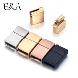 2pcs Stainless Steel Magnetic Clasps 10x3mm Hole DIY Bracelet Jewelry