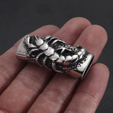 2pcs Stainless Steel Scorpion Slider Beads for Bracelet Making