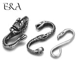 2pcs Stainless Steel Snake S Hooks for 3mm Leather Bracelet Jewelry Making