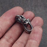 2pcs Stainless Steel Snake S Hooks for 3mm Leather Bracelet Jewelry Making