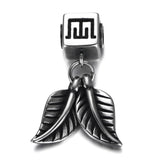 2pcs Stainless Steel Spacer Beads Leaf Charms 4mm Hole for Jewelry Making DIY