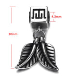 2pcs Stainless Steel Spacer Beads Leaf Charms 4mm Hole for Jewelry Making DIY