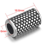 2pcs Stainless Steel Tube Beads 6mm Cylinder Bead for Bracelet DIY Accessories