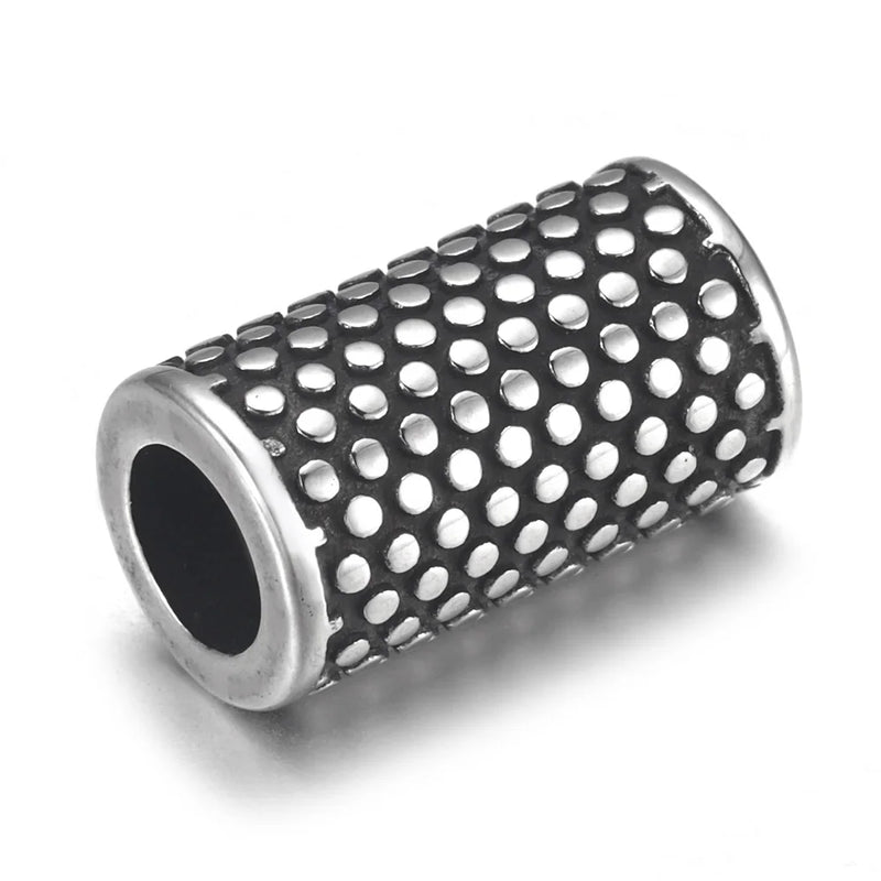2pcs Stainless Steel Tube Beads 6mm Cylinder Bead for Bracelet DIY Accessories