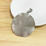 2pcs Tibetan Silver Large Flower Round Charms Pendant 66x50mm