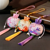 2pcs Embroidery Car Pendant Gift Bag Jewelry Storage