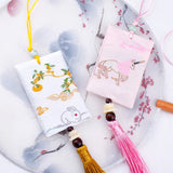 2pcs Tassel Sachet Jewelry Storage Bag Brocade Purse Fragrance