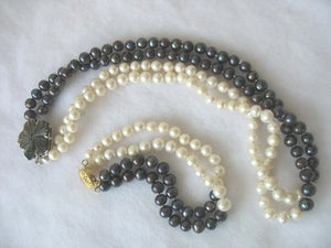 6-7mm 18inch Freshwater Pearl Necklace Bracelet Set