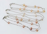 Baroque Pearl Bracelet White/Pink/Purple 8 Inch