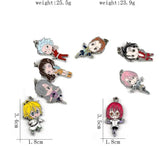 Japanese The Seven Deadly Sin DIY Jewelry Making Charms Set