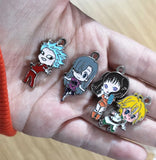 Japanese The Seven Deadly Sin DIY Jewelry Making Charms Set