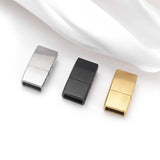 2sets Square Magnetic Clasp for DIY 8x3mm Leather Cord Bracelets