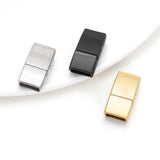 2sets Square Magnetic Clasp for DIY 8x3mm Leather Cord Bracelets