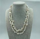 10mm Pink Keshi Reborn Pearl Necklace 17-Inch