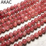 Natural Star Strawberry Quartz Loose Beads 8-8.8mm DIY Making Design