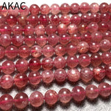 Natural Star Strawberry Quartz Loose Beads 8-8.8mm DIY Making Design