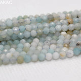 Natural Amazonite Faceted Loose Beads 3mm for DIY Jewelry Making
