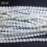 Natural Rainbow Moonstone Strand Loose Beads 7+-0.3mm