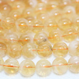 Natural Citrine Quartz Loose Beads 8-8.5mm for DIY Jewelry Making