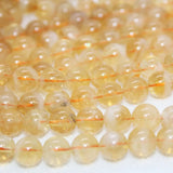Natural Citrine Quartz Loose Beads 8-8.5mm for DIY Jewelry Making
