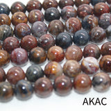 Natural Pietersite Loose Beads 8-8.5mm for Jewelry Making